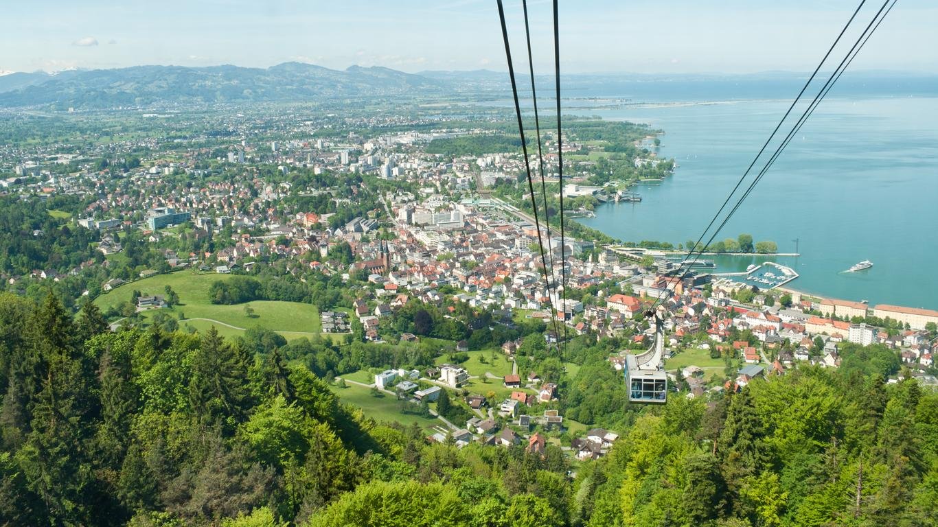 Bregenz على خريطة النمسا السياحية للعرب
