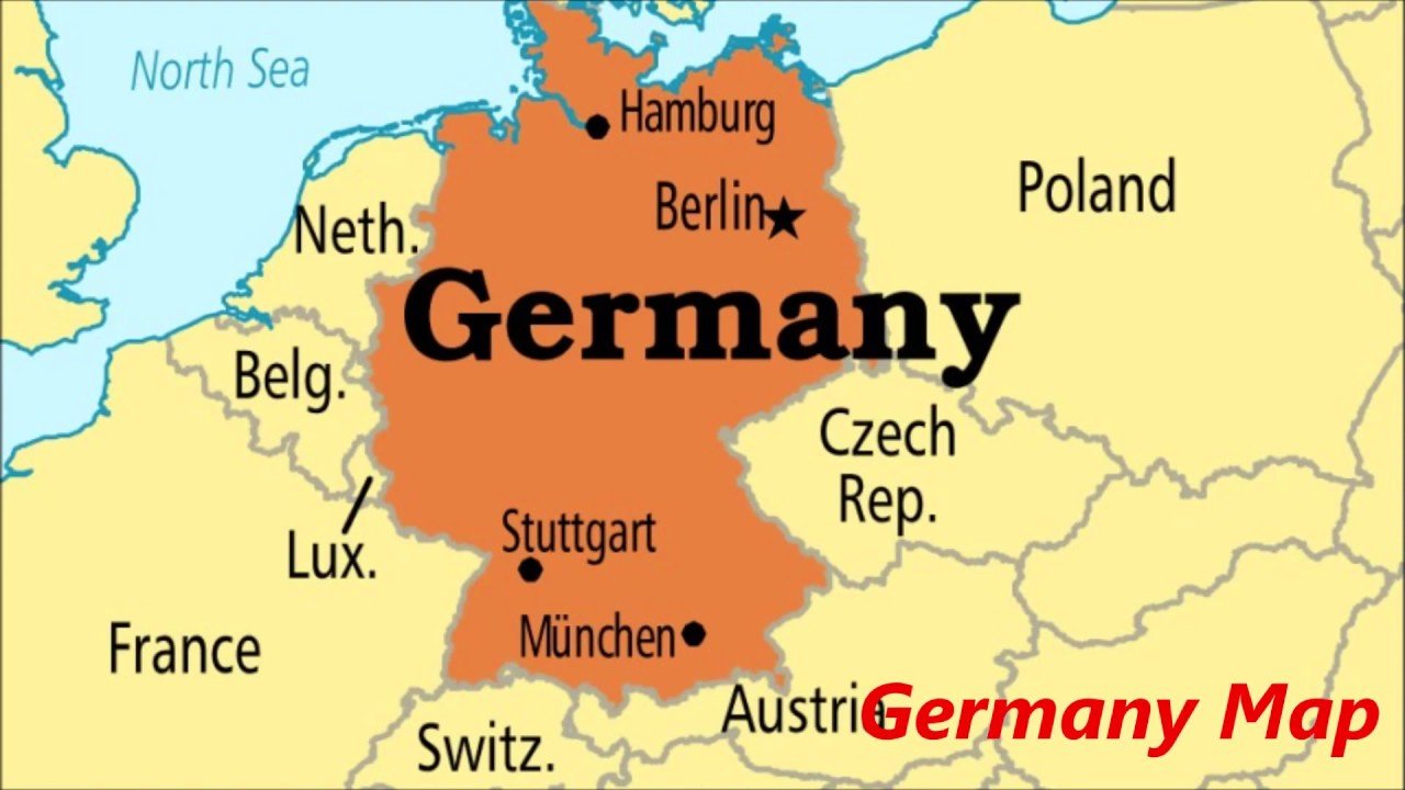 خريطة المانيا