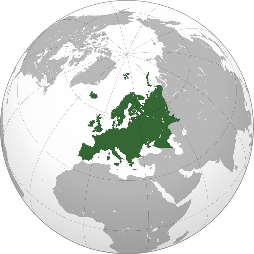 أوروبا البلاد والمناطق