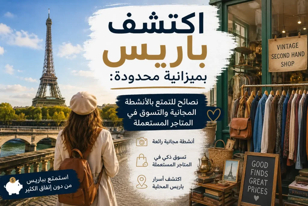 اكتشف باريس بميزانية محدودة