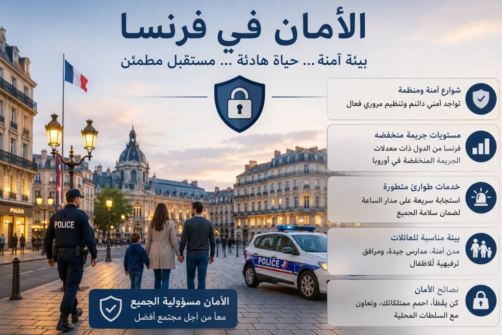 المدن الأكثر أماناً في فرنسا