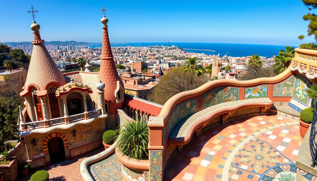 حديقة غويل الساحرة من تصميم المعماري غاودي