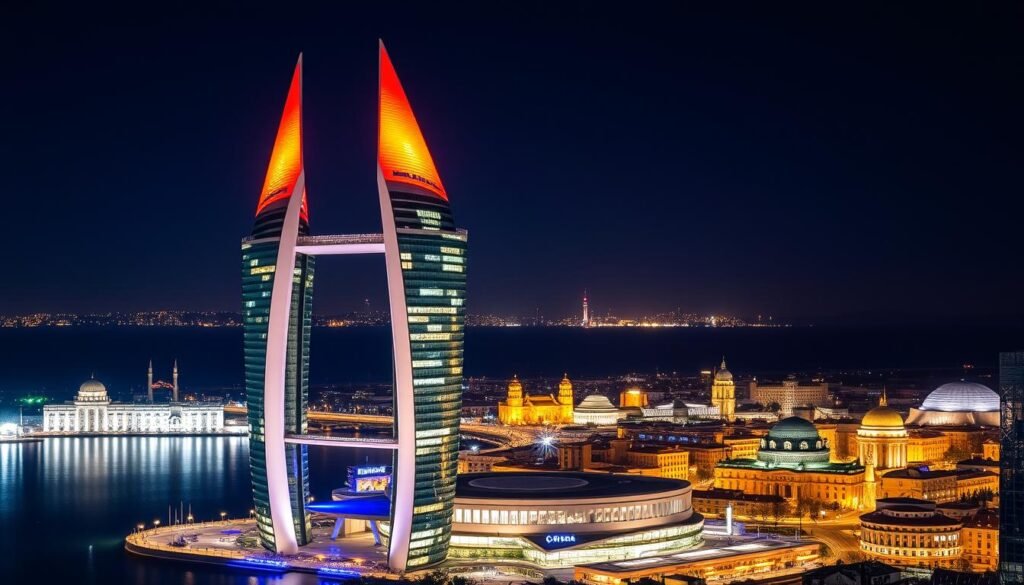 أبراج اللهب في باكو، أذربيجان أبراج اللهب في باكو، أذربيجان