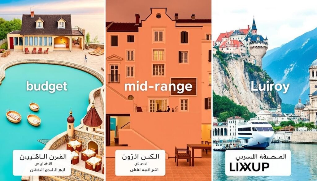 تكلفة السفر إلى أوروبا حسب الدولة - مقارنة بصرية بين مستويات السفر المختلفة في أوروبا