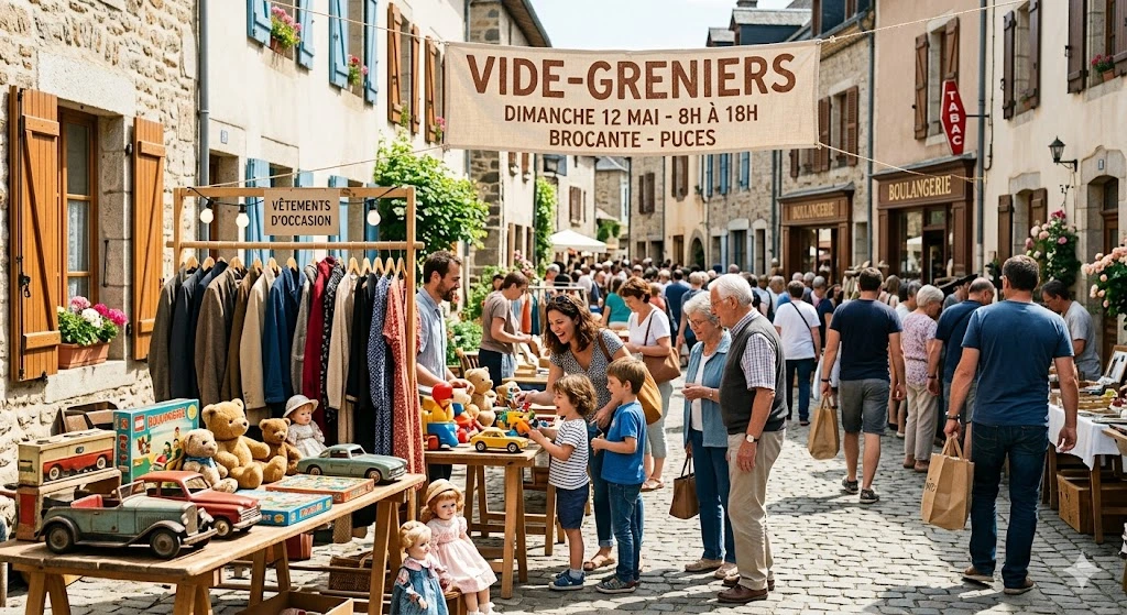أفضل الأماكن لشراء الأشياء المستعملة في فرنساVides Greniers (الأسواق المنزلية / “العلية الفارغة”)