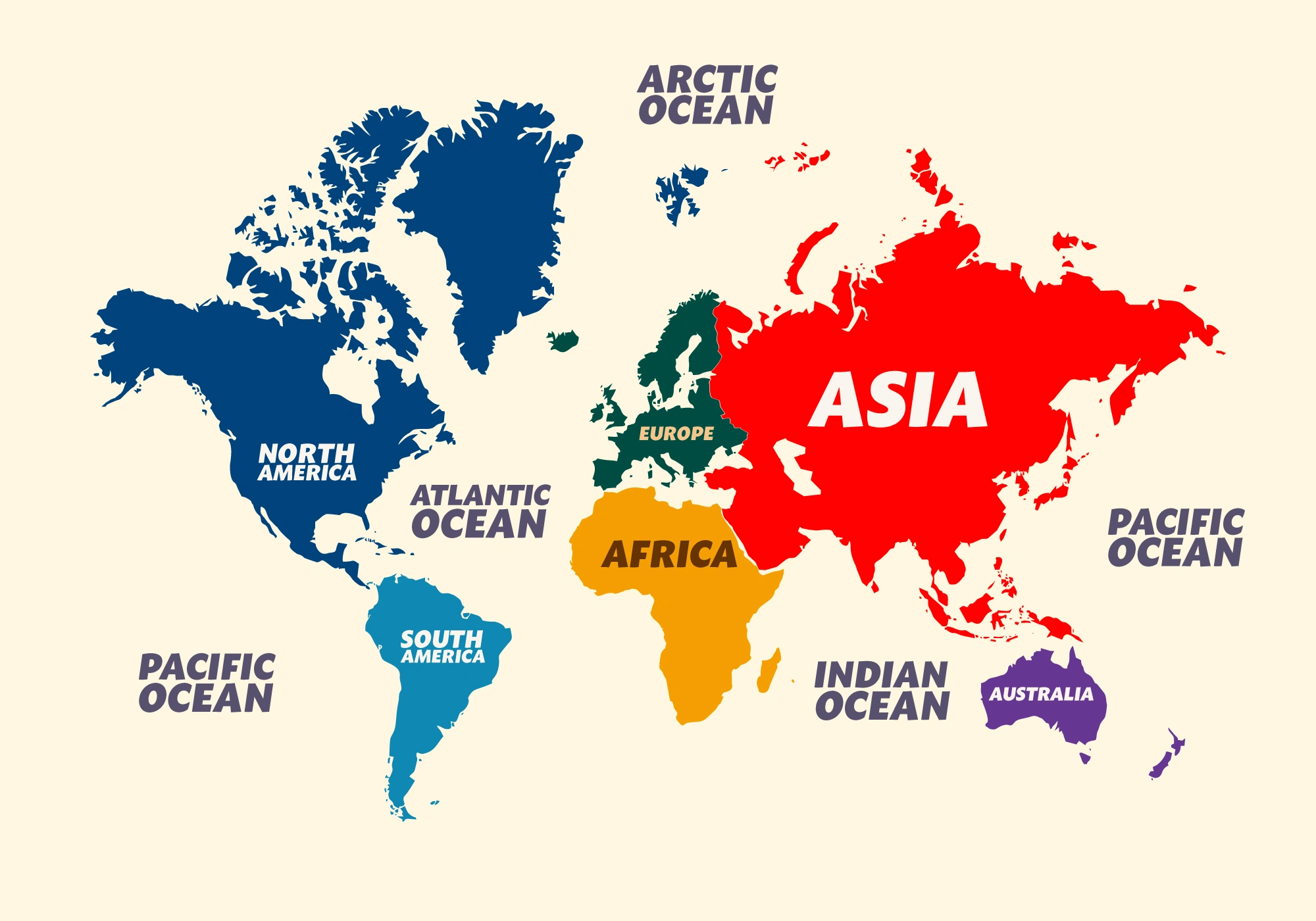 كم عدد قارات العالم الجديد حاليا