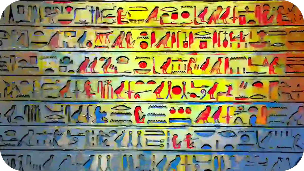 أسرار الكتابة الهيروغليفية للقدماء