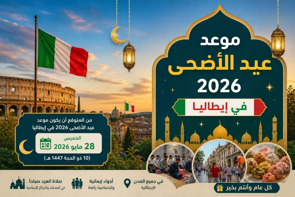 عيد الاضحي 2026 في إيطاليا