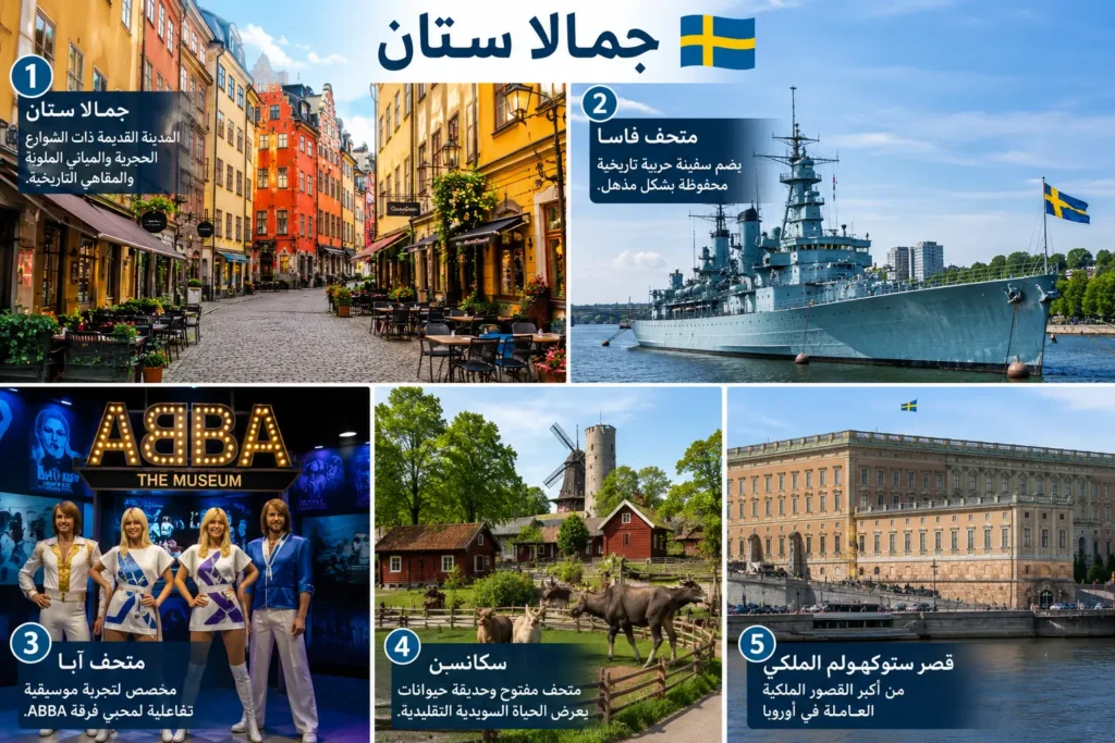 أشهر الأماكن السياحية في ستوكهولم