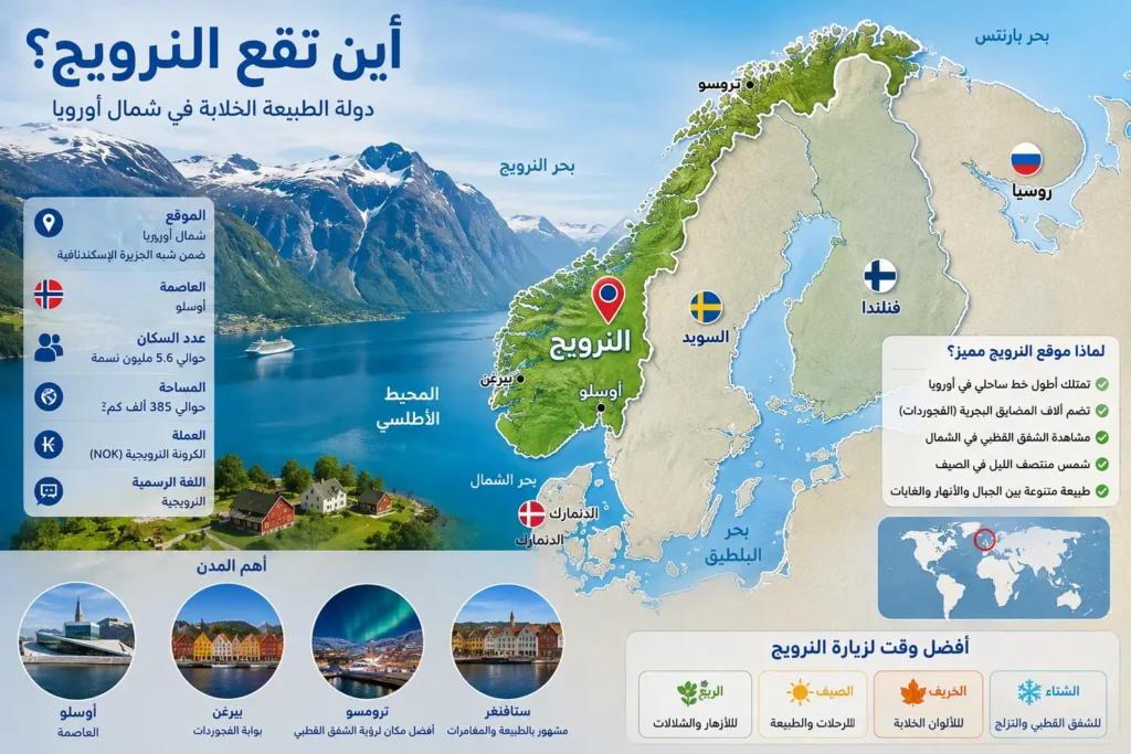 أين تقع النرويج